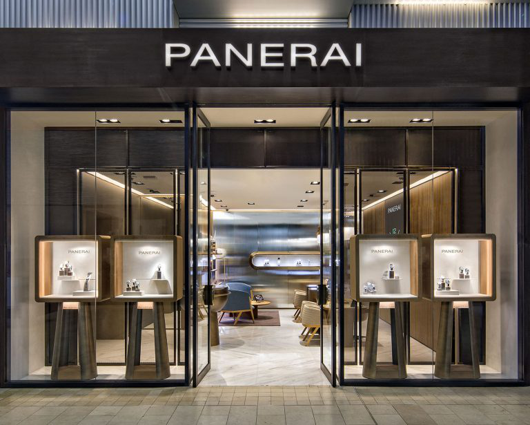 Interior space for a branded shop.